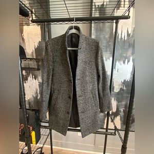 H&M Checkered Wool Coat